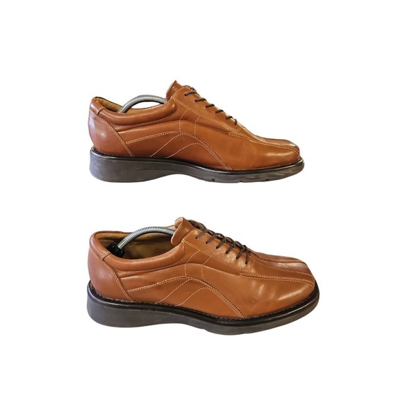 Reaction Kenneth Cole Men's Brown Leather Dress Shoe Sz 12 - Picture 1 of 9